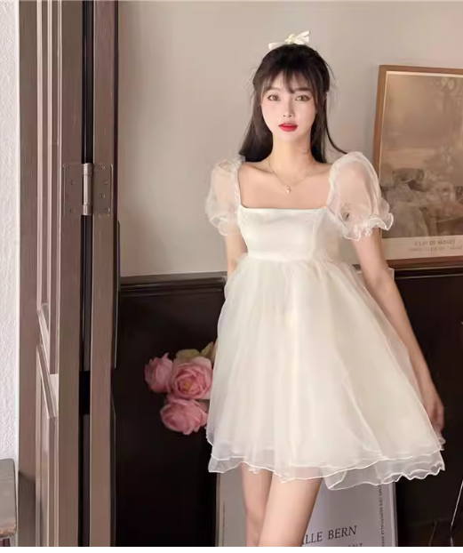White Women's Dress S82