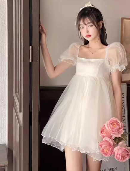 White Women's Dress S82