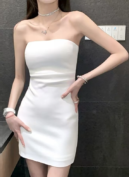 White Women's Dress S95