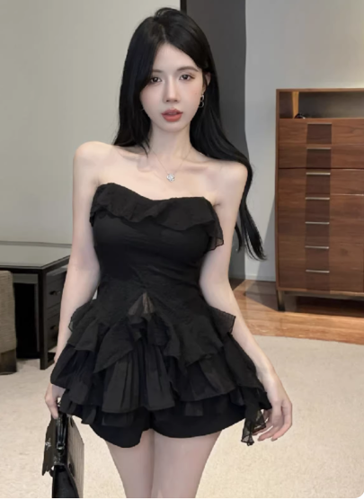 Blaues Damenkleid S101