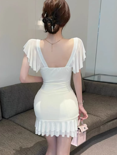 White Women's Dress S257