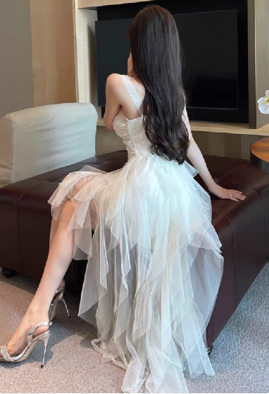 White Women's Dress S247