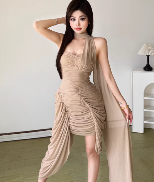 Robe bleue pour femme S101
