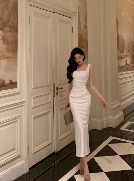 Pretty Sheath Square Neckline White 21st Birthday Dress Party Outfits Birthday Outfits For Women DP0179