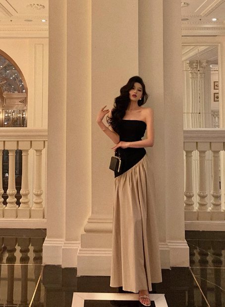 Sexy A line Strapless 18th Birthday Dress Long Party Gown Birthday Outfits For Women DP0193