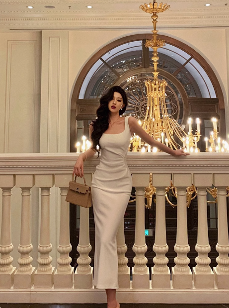 Pretty Sheath Square Neckline White 21st Birthday Dress Party Outfits Birthday Outfits For Women DP0179