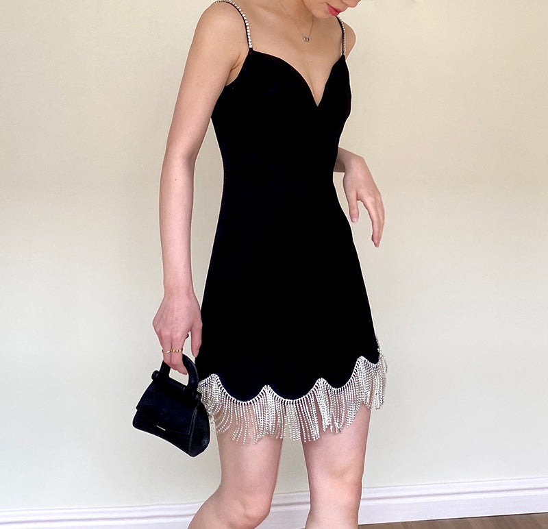 Sexy Sheath Spaghetti Straps Black Satin Mini Short Formal 8th Grade Homecoming Dresses Summer Middle School Hoco Dress Homecoming Outfits DH1093