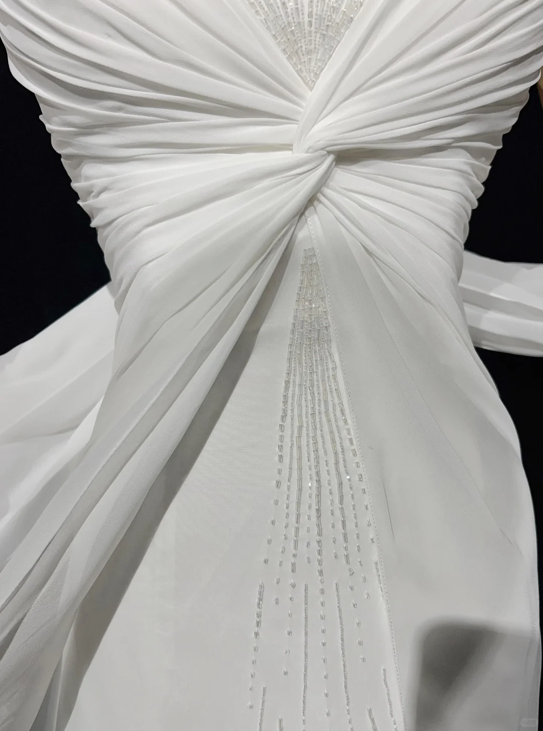 Unique Bridal Gown A Line Spaghetti Straps Chiffon Long White 50s Wedding Dresses Vintage Bridal Gowns DH1144