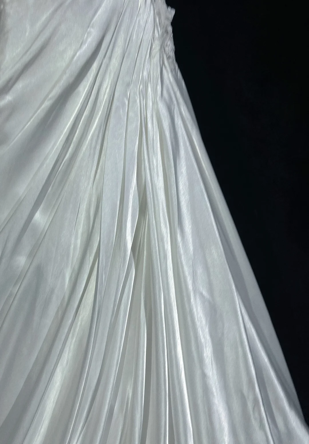 Robe de mariée classique et élégante, style sirène, asymétrique, longue, en satin blanc, style années 70, robes de mariée vintage, DH1147