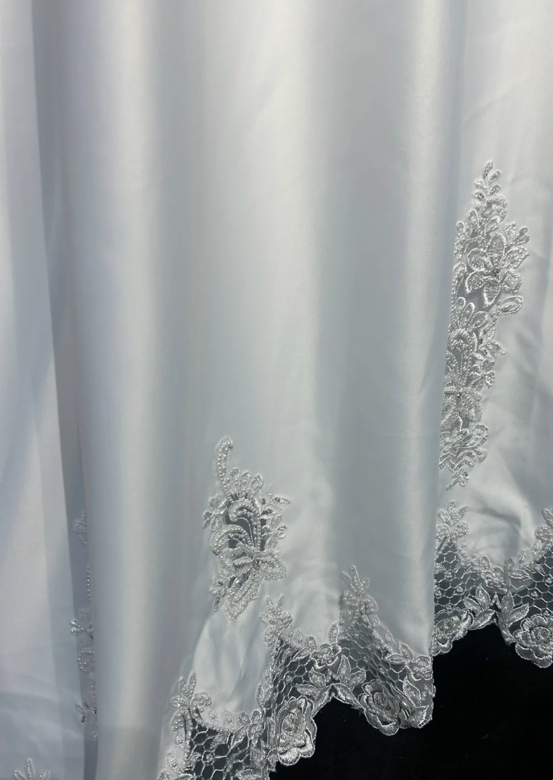 Robe de mariée classique et élégante, coupe trapèze, col en V, longue, en satin blanc, style années 70, robes de mariée vintage, DH1149
