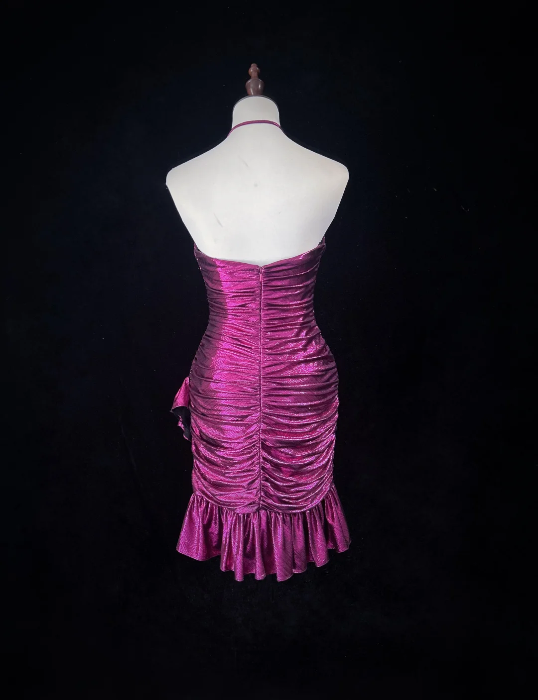Vintage Sheath Halter Satin Mini Short Formal 8th Grade Homecoming Dresses Summer Middle School Hoco Dress Homecoming Outfits DH1162