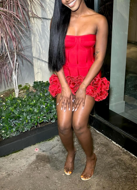 Sexy Sheath Strapless Red Satin Mini Short Formal 8th Grade Homecoming Dresses Summer Middle School Hoco Dress 18th Birthday Outfits DH1172