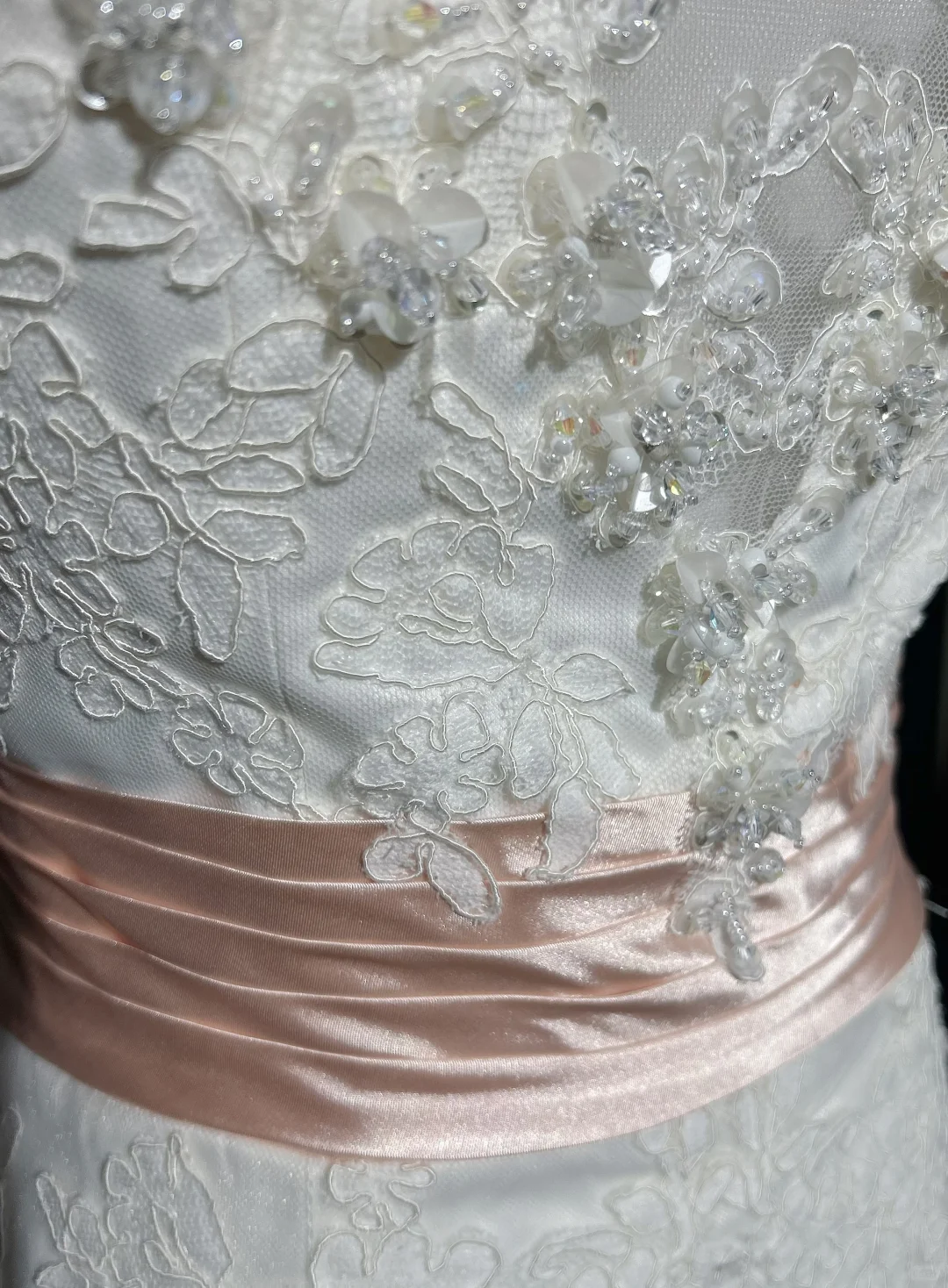 Robe de mariée classique sirène bustier en dentelle blanche longue style années 70, robe de mariée vintage, robes de mariée DH1267