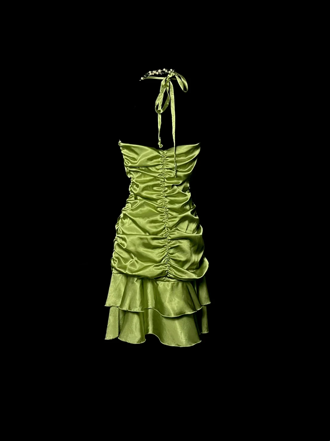 Unique Sheath Halter Sleeveless Short Mini Green Formal 7th Grade Homecoming Dresses Middle School Prom Dress Hoco Outfits DH1327
