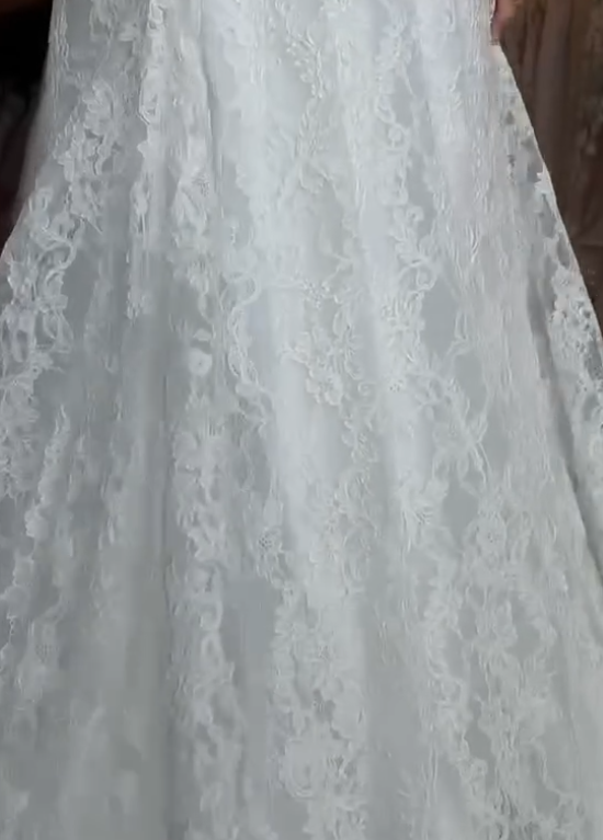 Princess Bridal Dress Mermaid Off The Shoulder Lace Wedding Dress With Short Sleeves Wedding Dresses Modest Wedding Gowns DH1427