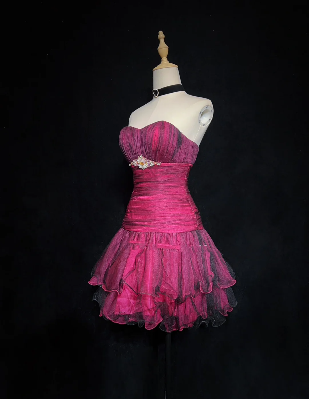 Unique Ball Gown Spaghetti Straps Pink Tulle Short Mini Formal 7th Grade Homecoming Dresses Middle School Short Cocktail Night Dress Hoco Outfits DH1443
