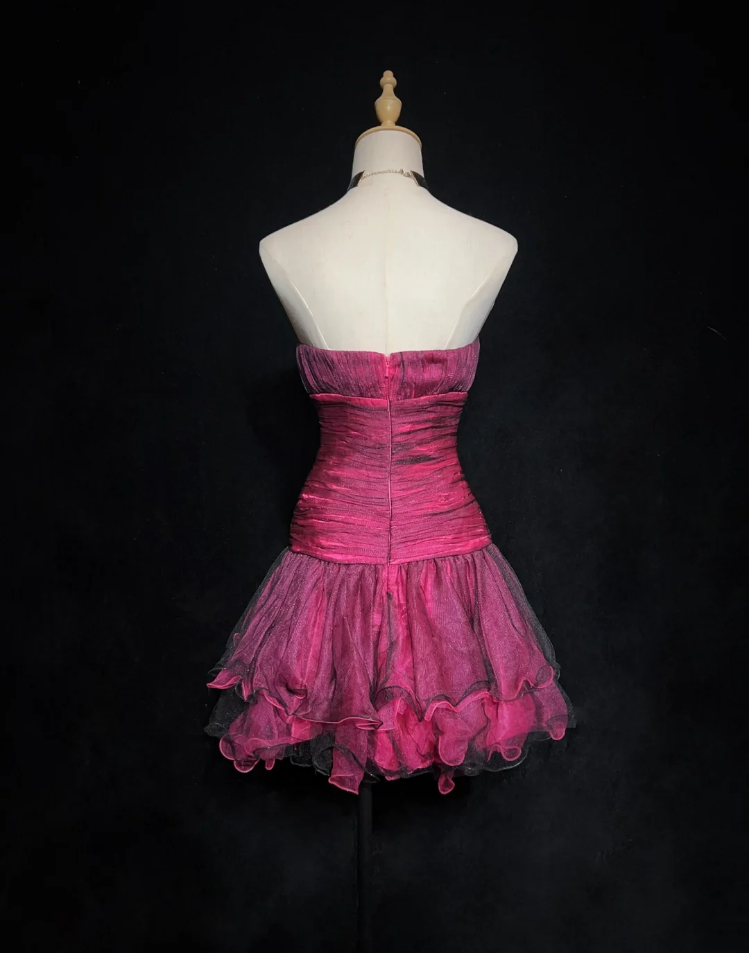 Unique Ball Gown Spaghetti Straps Pink Tulle Short Mini Formal 7th Grade Homecoming Dresses Middle School Short Cocktail Night Dress Hoco Outfits DH1443
