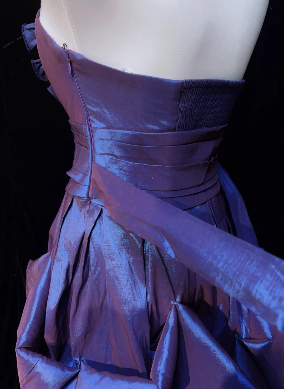 Vintage Ball Gown Strapless Taffeta Grape Mini Short Formal 8th Grade Homecoming Dresses Middle School Hoco Dress Cocktail Outfits DH1458