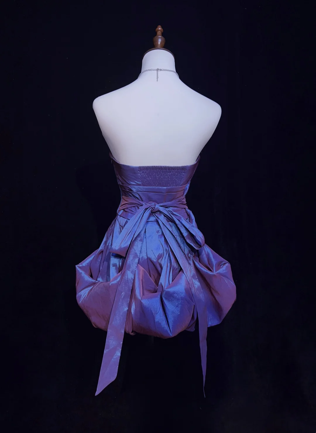 Vintage Ball Gown Strapless Taffeta Grape Mini Short Formal 8th Grade Homecoming Dresses Middle School Hoco Dress Cocktail Outfits DH1458