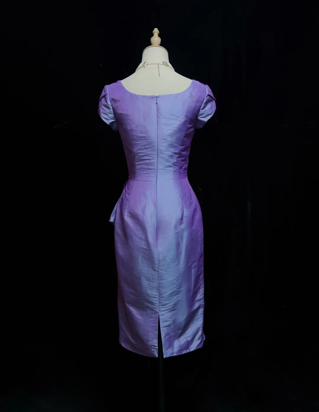 Vintage Sheath Square Neck Grape Taffeta Knee Length Formal 8th Grade Homecoming Dresses Middle School Cocktail Dress Hoco Outfits DH1465