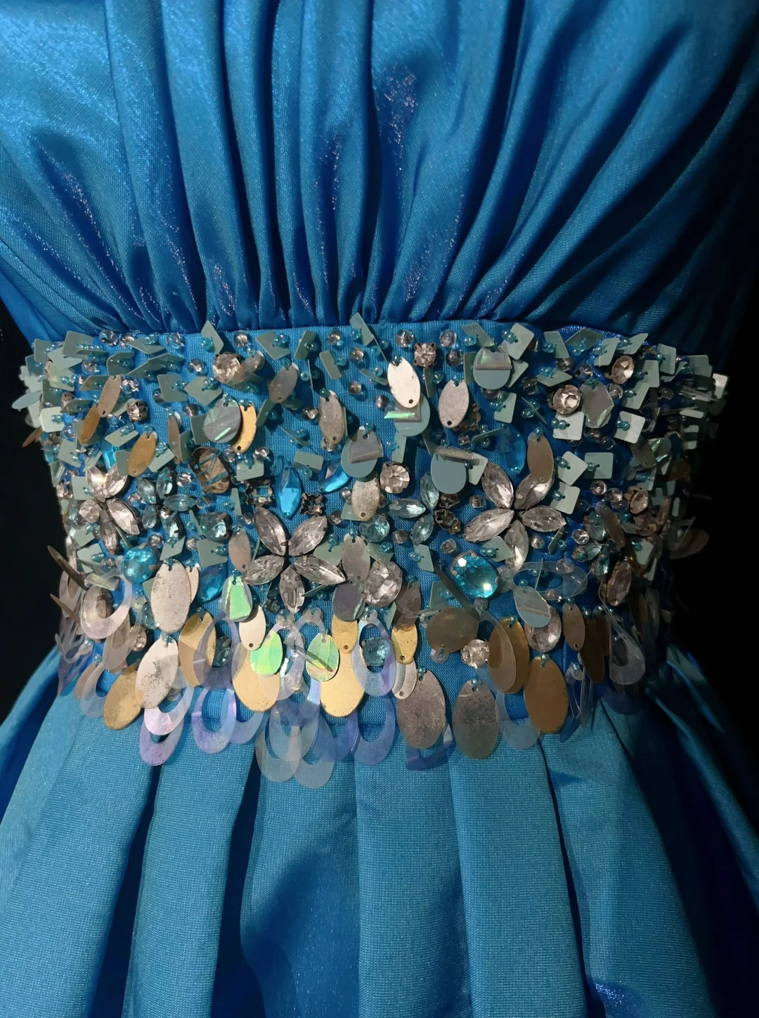 Vintage Ball Gown Strapless Blue Satin Short Mini Formal 8th Grade Homecoming Dresses Middle School Cocktail Dress Hoco Outfits DH1469