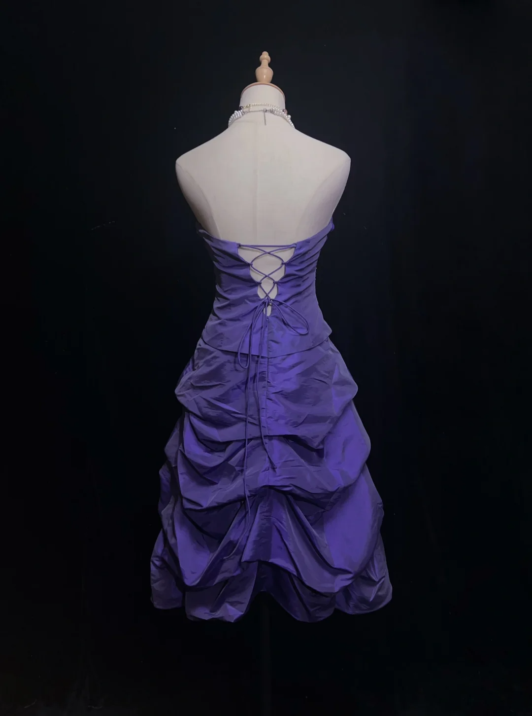 Vintage Ball Gown Sweetheart Grape Taffeta Knee Length Formal 8th Grade Homecoming Dresses Middle School Cocktail Dress Hoco Outfits DH1471