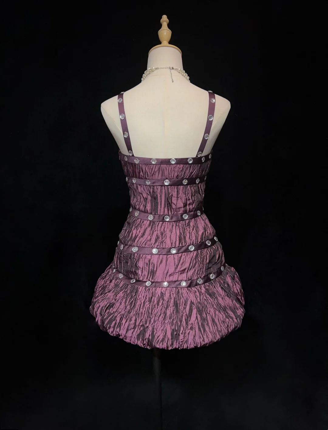 Vintage Sheath Spaghetti Straps Grape Taffeta Short Mini Formal 8th Grade Homecoming Dresses Middle School Cocktail Dress Hoco Outfits DH1474