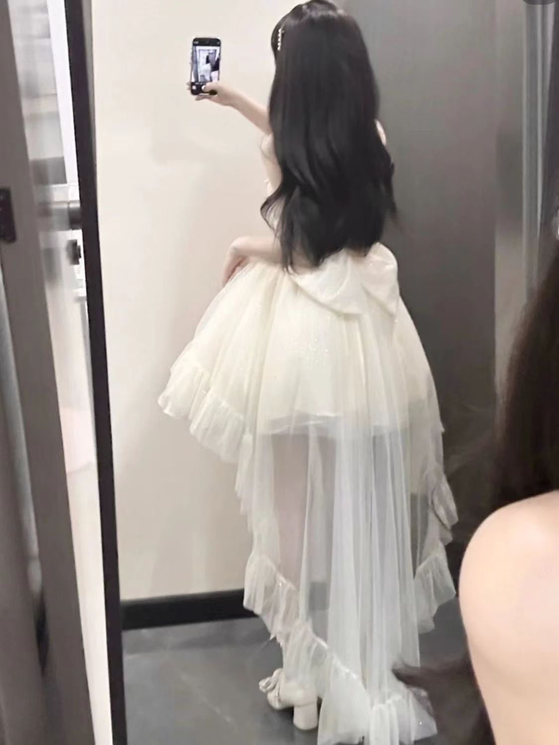 Goth Ball Gown Spaghetti Straps Tulle Short Mini Formal 8th Grade Homecoming Dresses Middle School Cocktail Dress Lolita Outfits DH1624