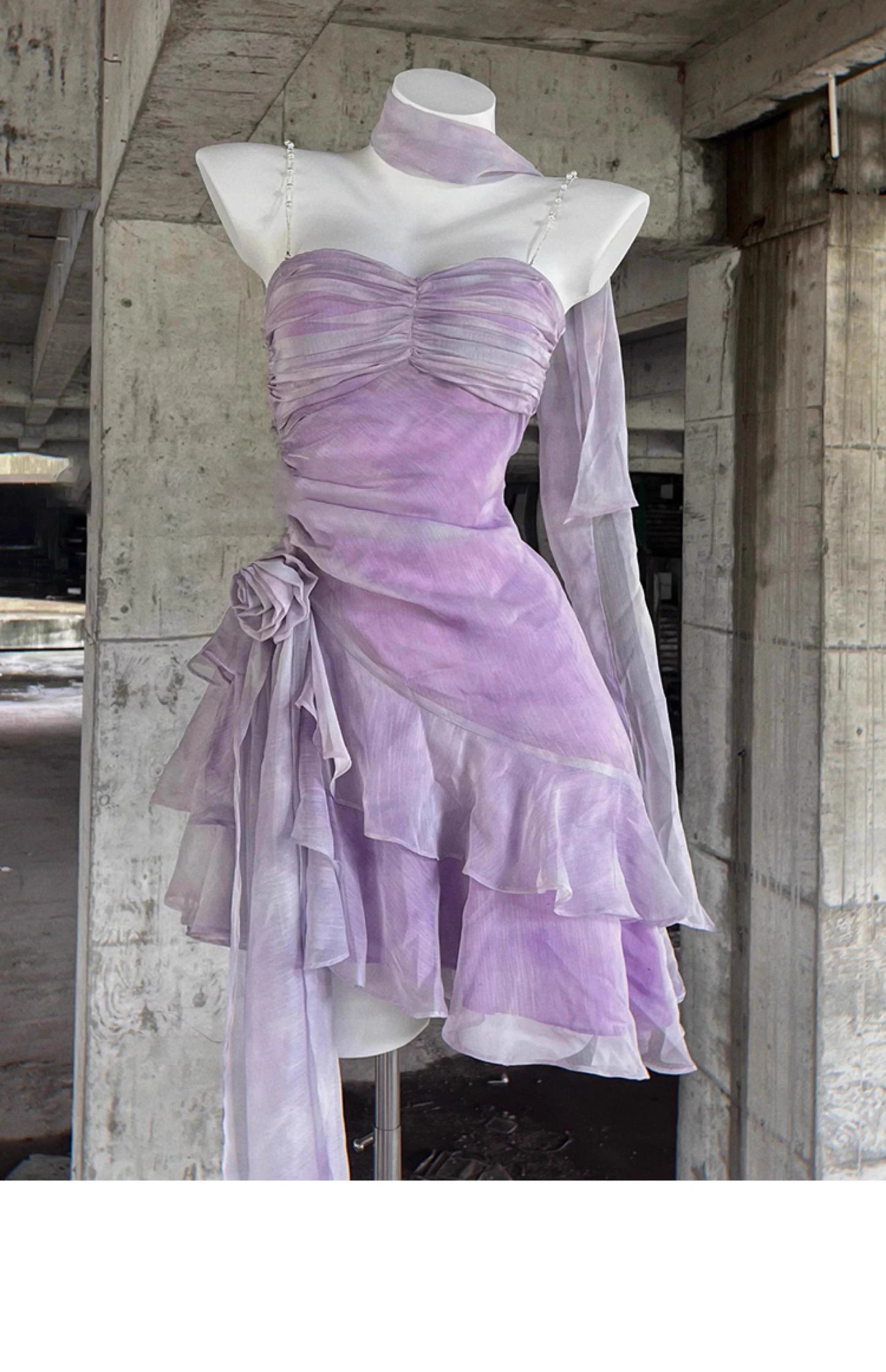 Classy A Line Spaghetti Straps Lilac Chiffon Short Mini Formal 8th Grade Homecoming Dresses Middle School Hoco Court Dress 16th Birthday Dress Hoco Outfits DH1890