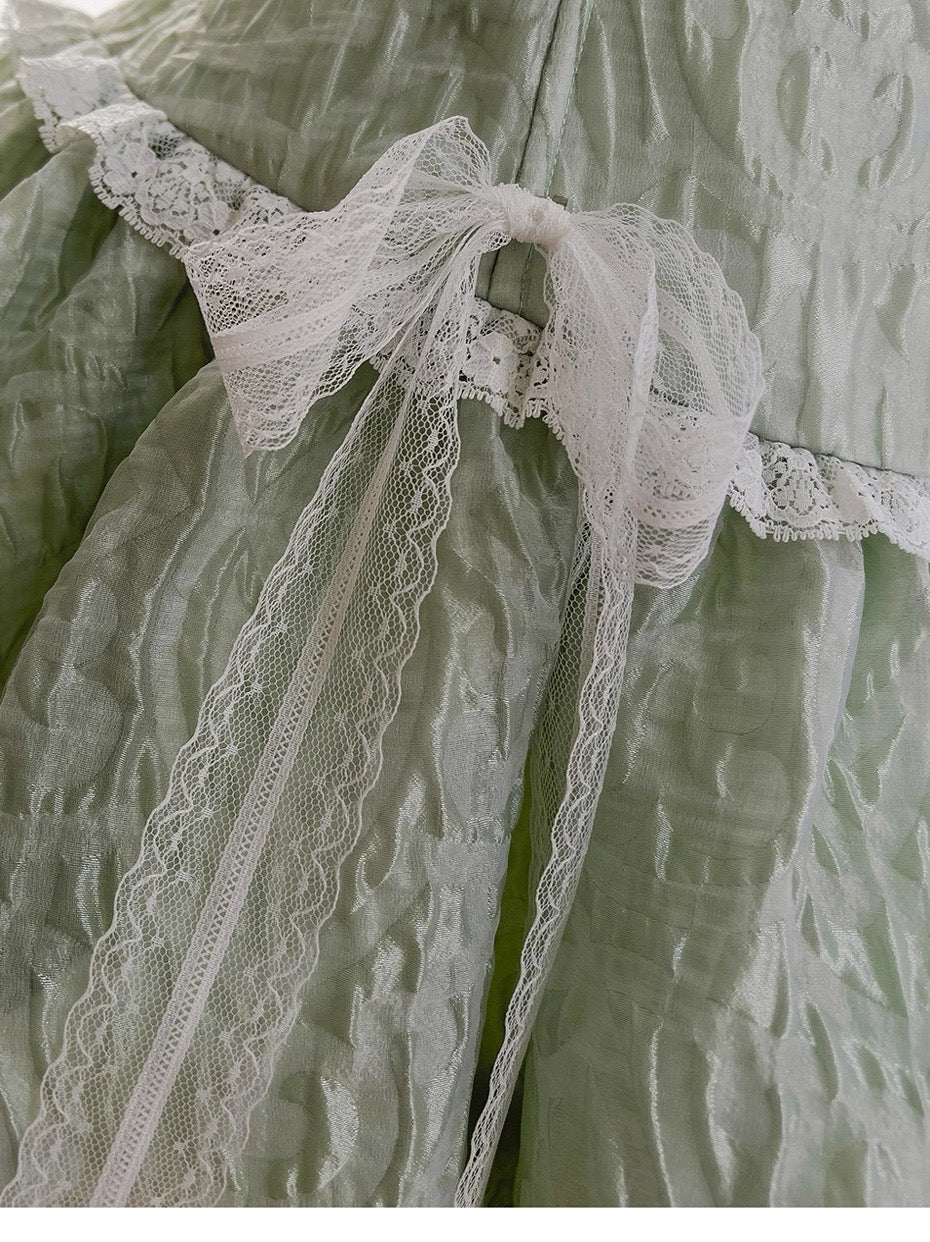 Pretty Ball Gown Strapless Mint Green Satin Formal Homecoming Dress Middle School Short 21st Birthday Outfits Graduation Dress Mini Cocktail Dresses DH2184