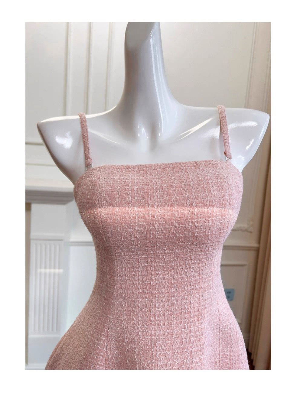 Robe de soirée courte rose à bretelles spaghetti, coupe trapèze, tenue de soirée courte pour le collège, pour un 17e anniversaire, pour une remise de diplôme, Hoco Dresses DH2188