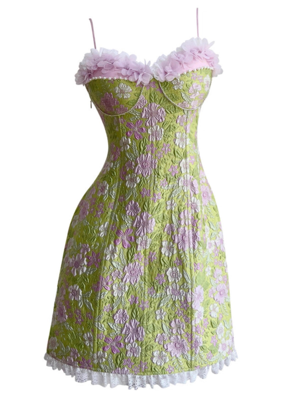 Robe de soirée courte à bretelles spaghetti et imprimé floral, coupe trapèze, tenue de soirée, de remise de diplôme, pour 17e anniversaire, Hoco DH2194