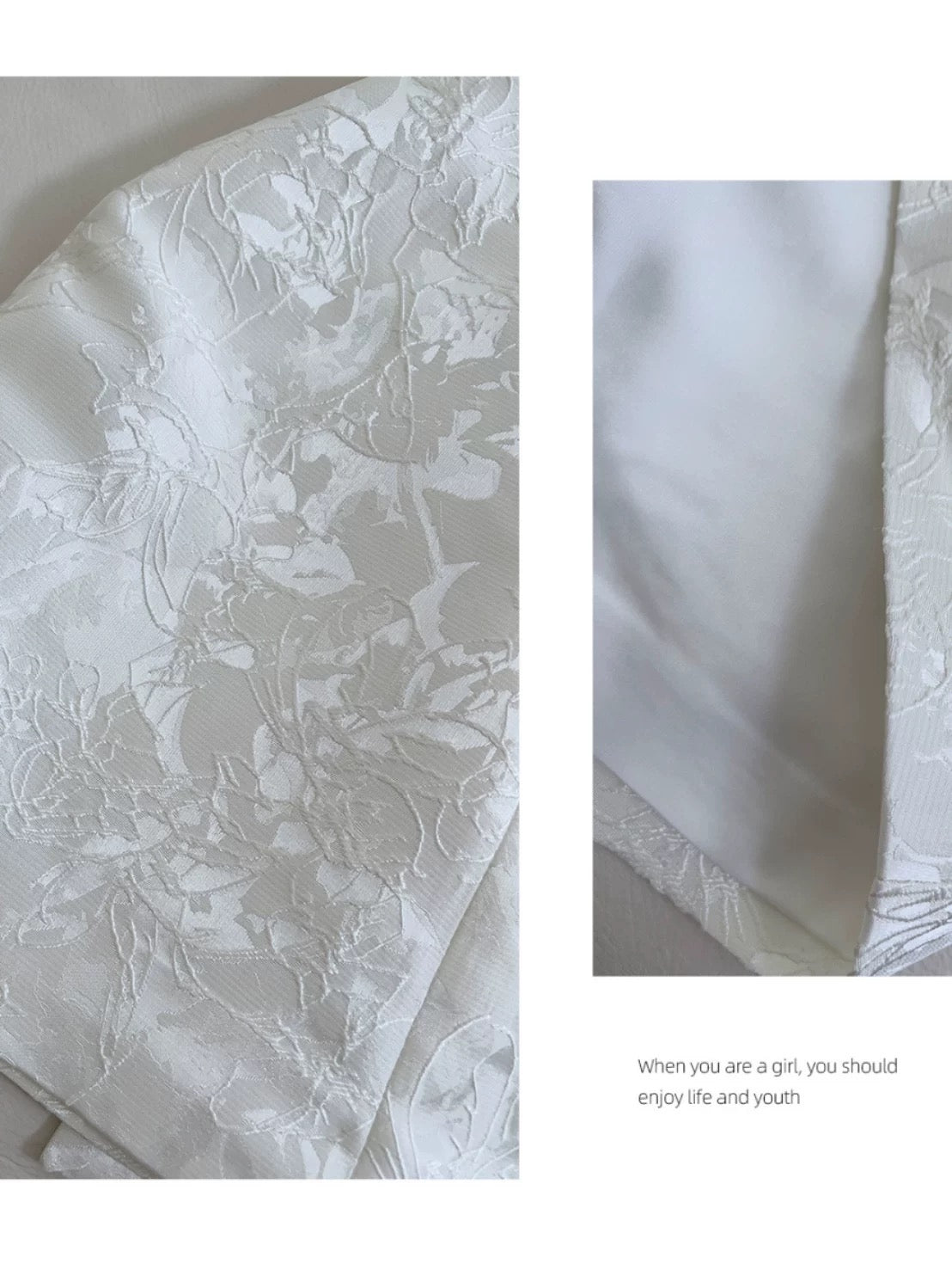 Robe de soirée courte à bretelles spaghetti, coupe trapèze, imprimé floral blanc, tenue de cocktail, robe de remise de diplôme, robe Hoco DH2196