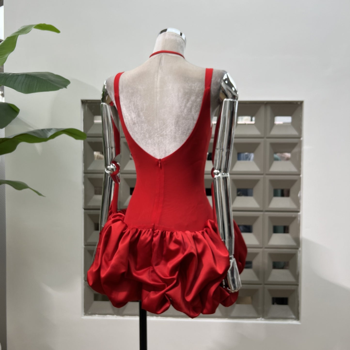 Robe fourreau modeste à col carré, courte et moulante, tenue de soirée, de collège, de 18e anniversaire, de remise de diplôme, de cocktail, DH2467