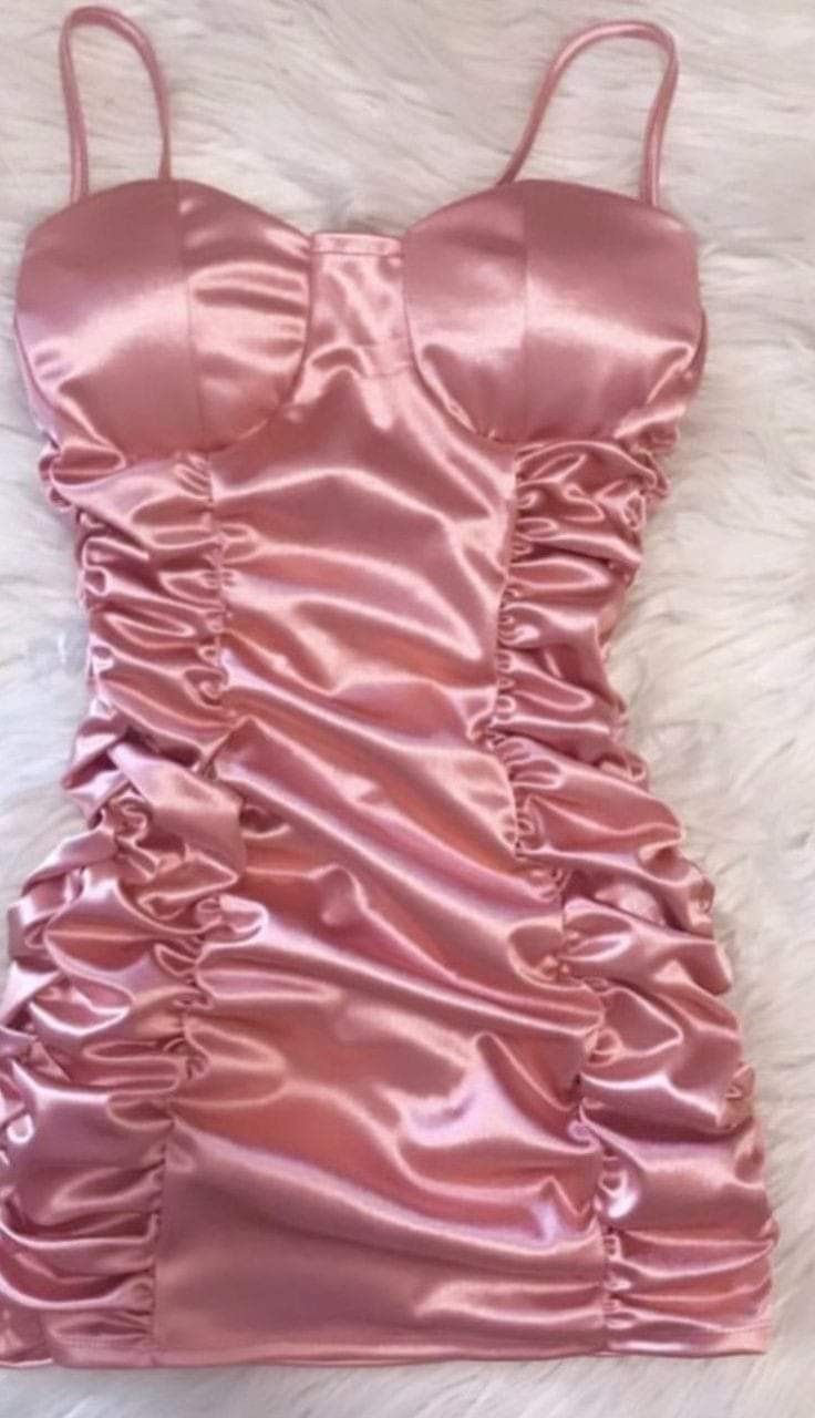 Trendy Sheath Spaghetti Straps Pink Satin Mini Short Formal 8th Grade Homecoming Dresses Summer Middle School Hoco Dress Homecoming Outfits DH262