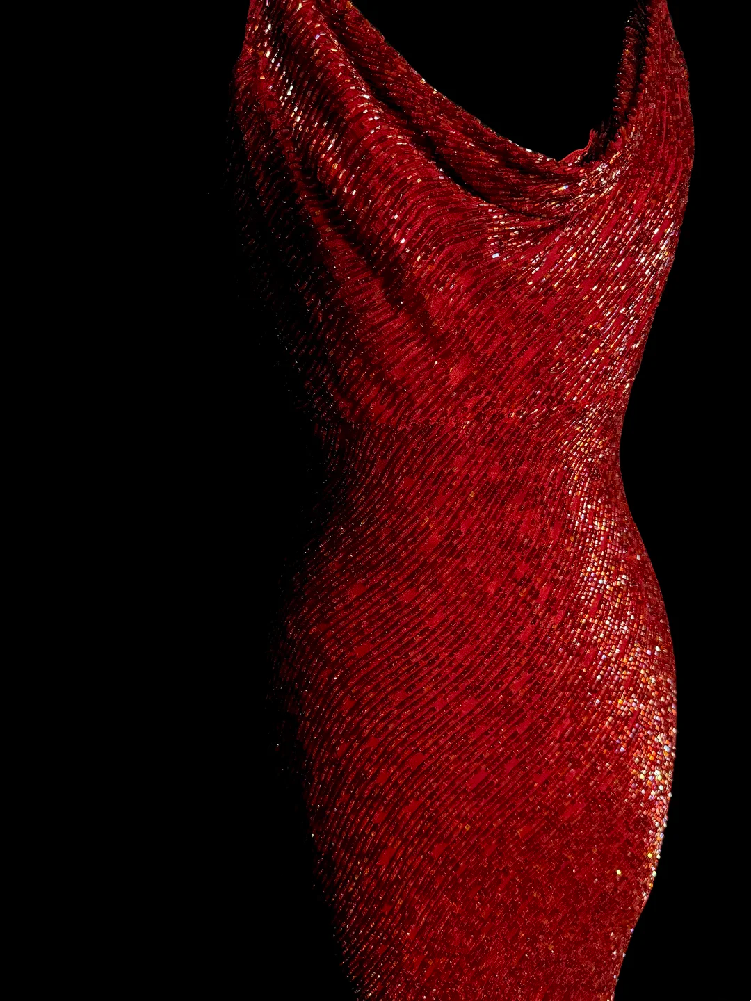 Vintage Mermaid Spaghetti Straps Red Sequin Long Prom Dresses Party Dress 18th Birthday Outfits Graduation Dresses DH2645