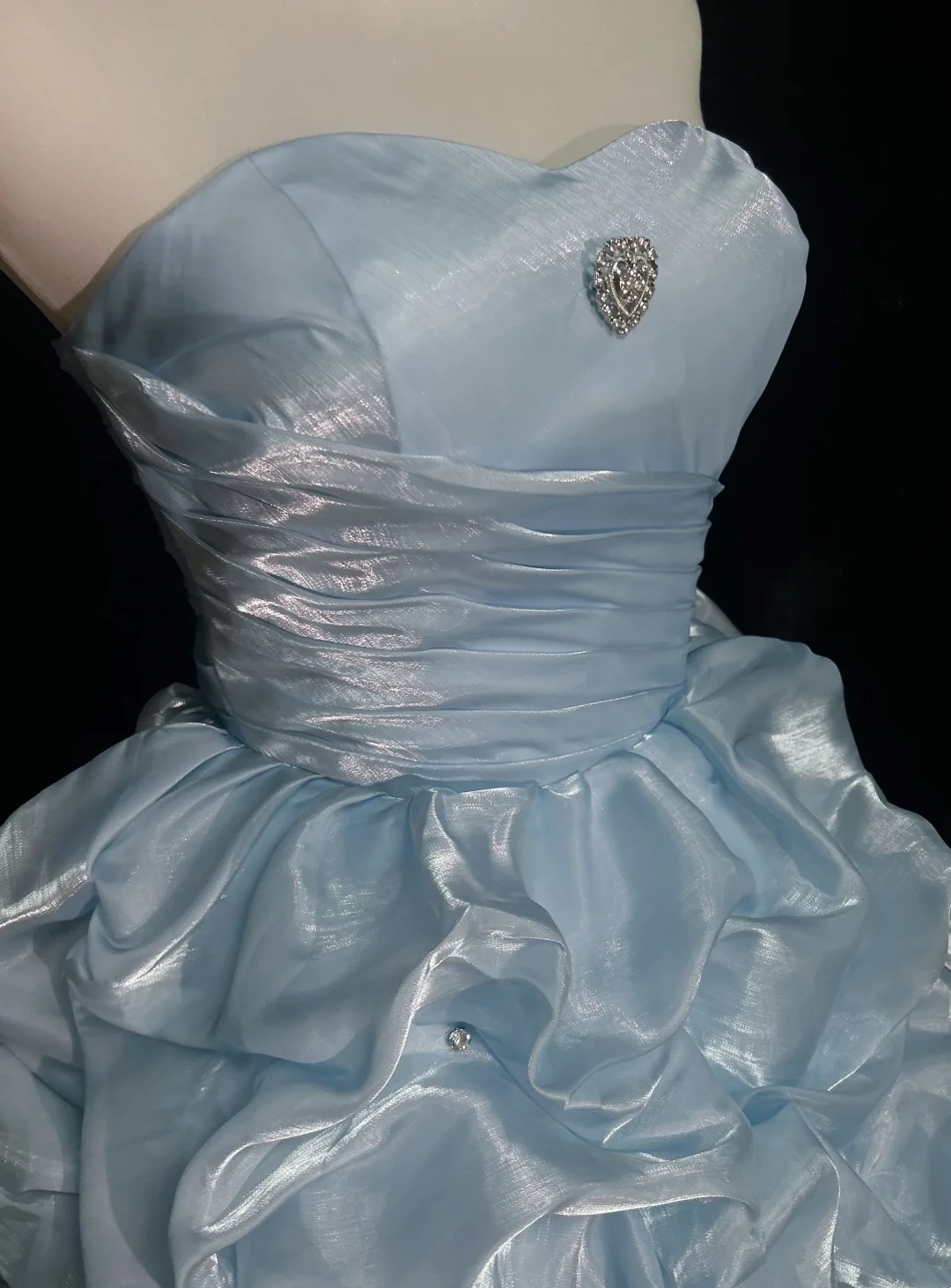 Cute Ball Gown Sweetheart Light Sky Blue Mini Short Formal Homecoming Dresses Party Short Prom Dress Hoco Dresses DH2682