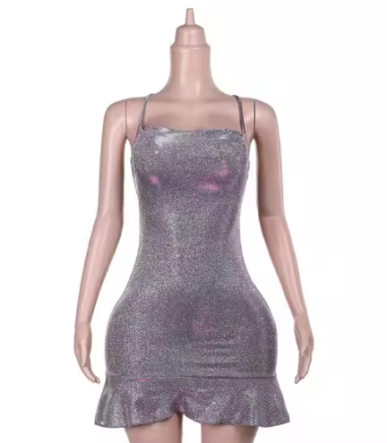 Sexy Sheath Halter Sequin Tight Grape Formal Homecoming Dresses 8th Grad Dance Graduation Dress Short Birthday Outfits Hoco Dresses DH2695