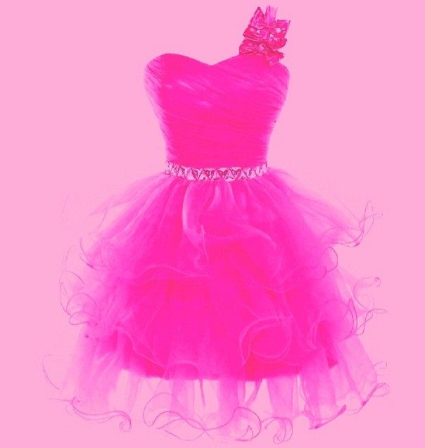 Phantasie Ballkleid One Shoulder Hot Pink Tüll Formale Homecoming Kleider High School Minikleider Kurze Nacht Party Hoco Kleider DH2708