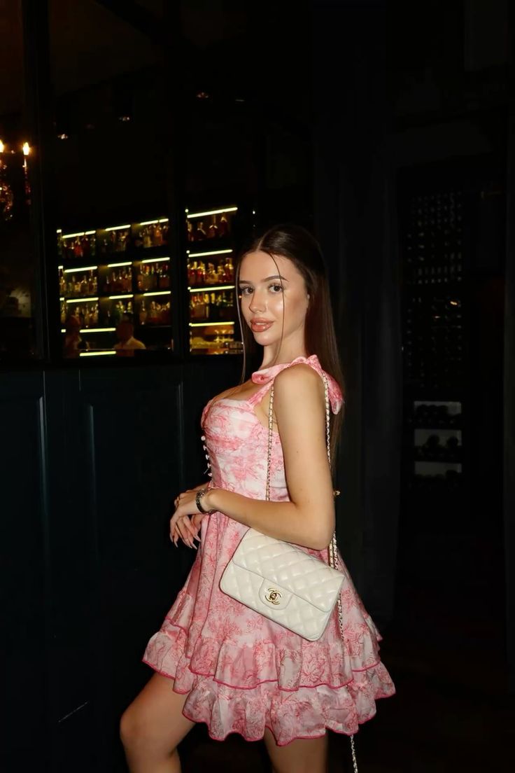 Cute A line Sweetheart Neck Pink Floral Short Formal Homecoming Dresses Party Graduation Dress Hoco Dresses DH2729