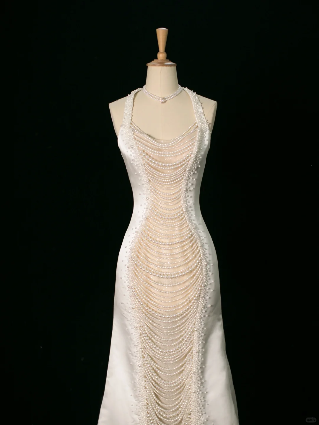 Robe de mariée chic sirène dos nu en satin blanc sans manches, longue robe de mariée vintage, robe de mariée DH394