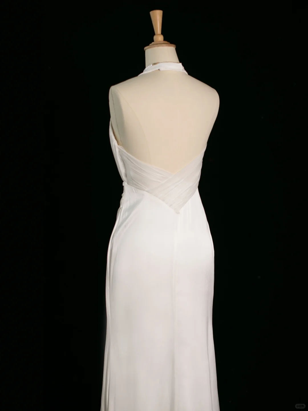 Robe de mariée chic sirène dos nu en mousseline blanche sans manches, longue robe de mariée vintage, robe de mariée DH398