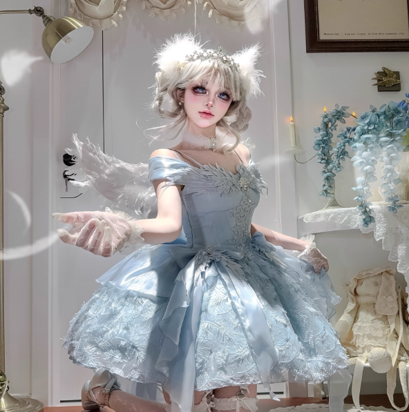 Pretty Ball Gown White Satin Short Formal 8th Grade Homecoming Dresses Summer Middle School Hoco Dress 6th Grade Graduation Outfits DH443