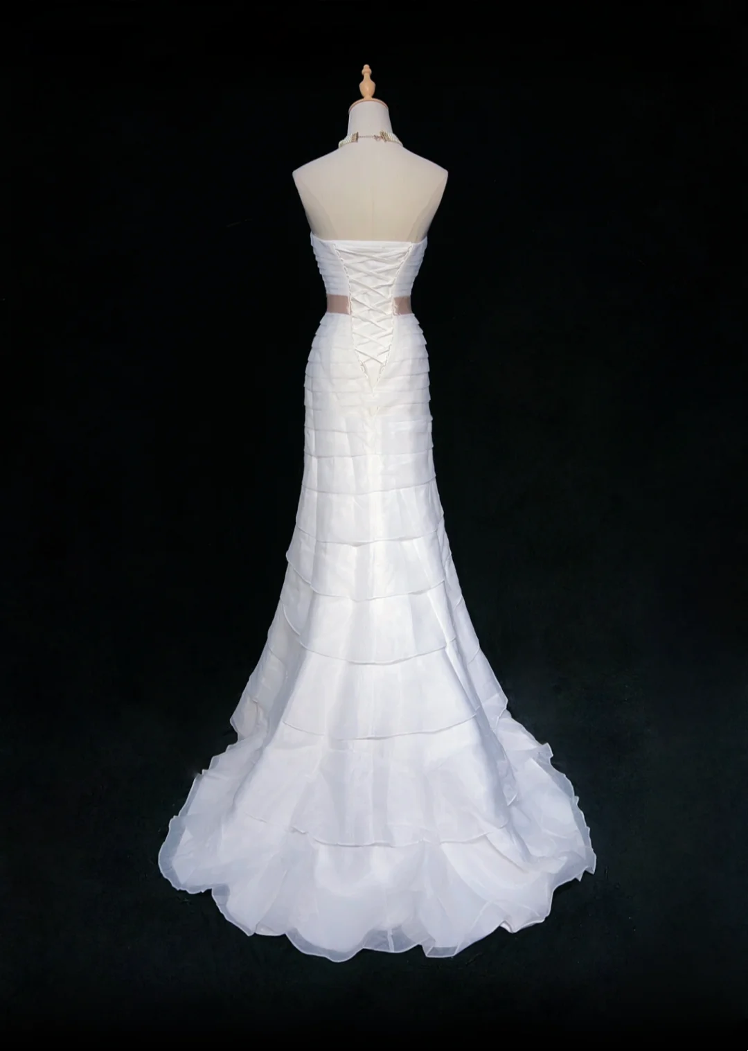 Robe de mariée classique sirène bustier satin longue blanche robes de mariée élégantes robes de mariée DH645