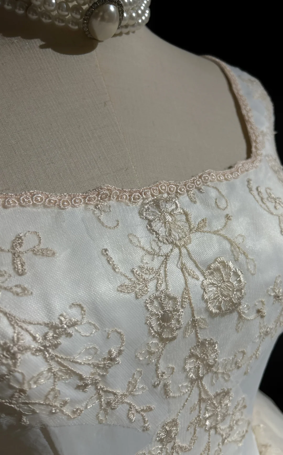 Robe de mariée classique, robe de bal, col carré, manches courtes, tulle, blanche, robes de mariée vintage DH651