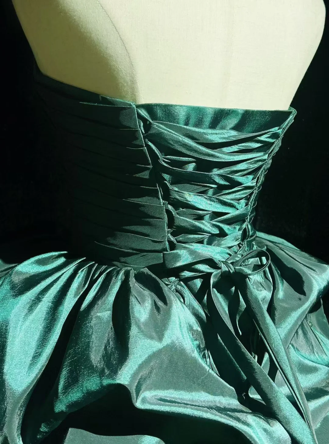 Vintage Ballkleid Sweetheart Taft Dunkelgrün Ärmellos Mini Kurz Formal 8. Klasse Homecoming Kleider Sommer Mittelschule Hoco Kleid Homecoming Outfits DH660
