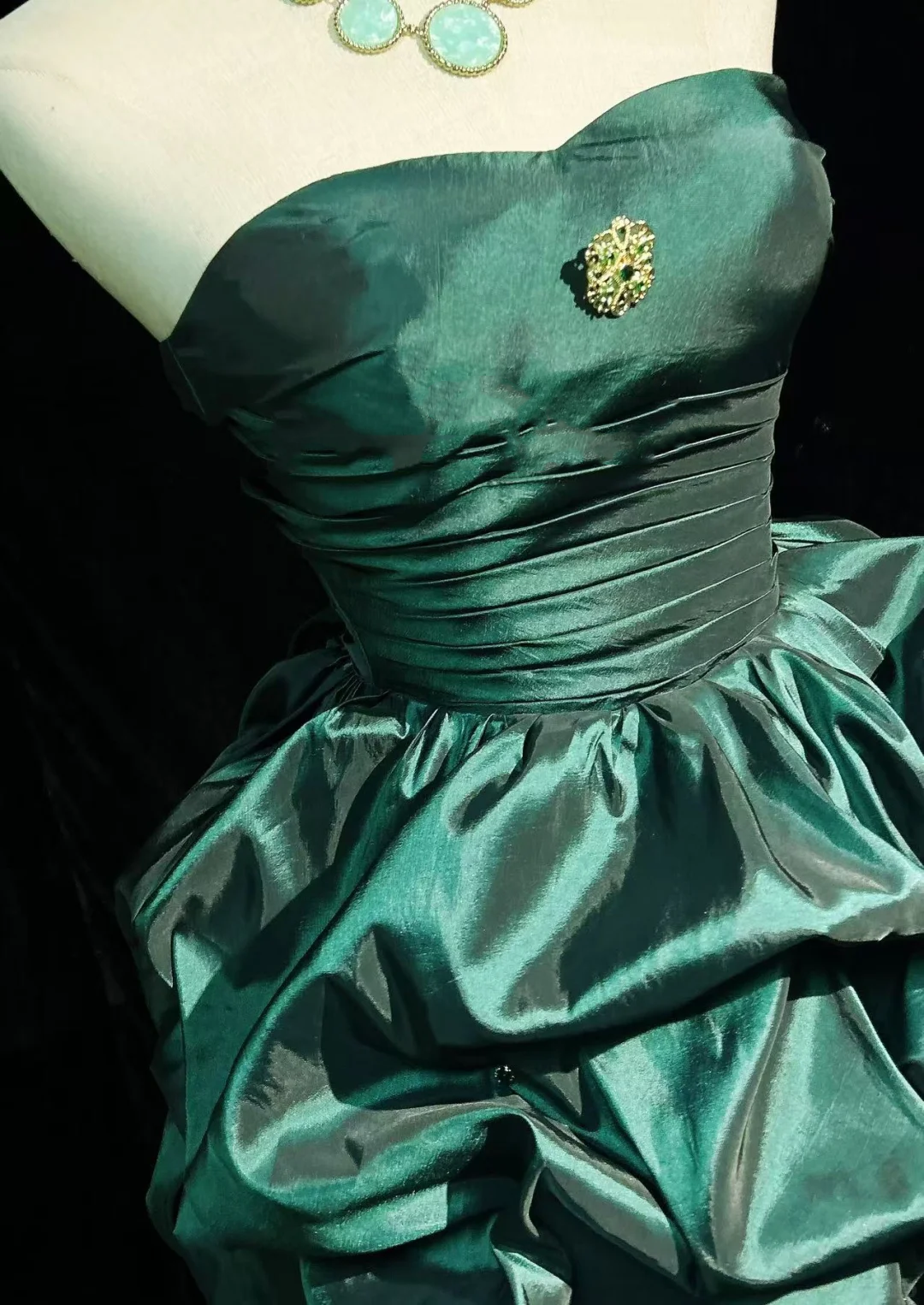 Vintage Ballkleid Sweetheart Taft Dunkelgrün Ärmellos Mini Kurz Formal 8. Klasse Homecoming Kleider Sommer Mittelschule Hoco Kleid Homecoming Outfits DH660