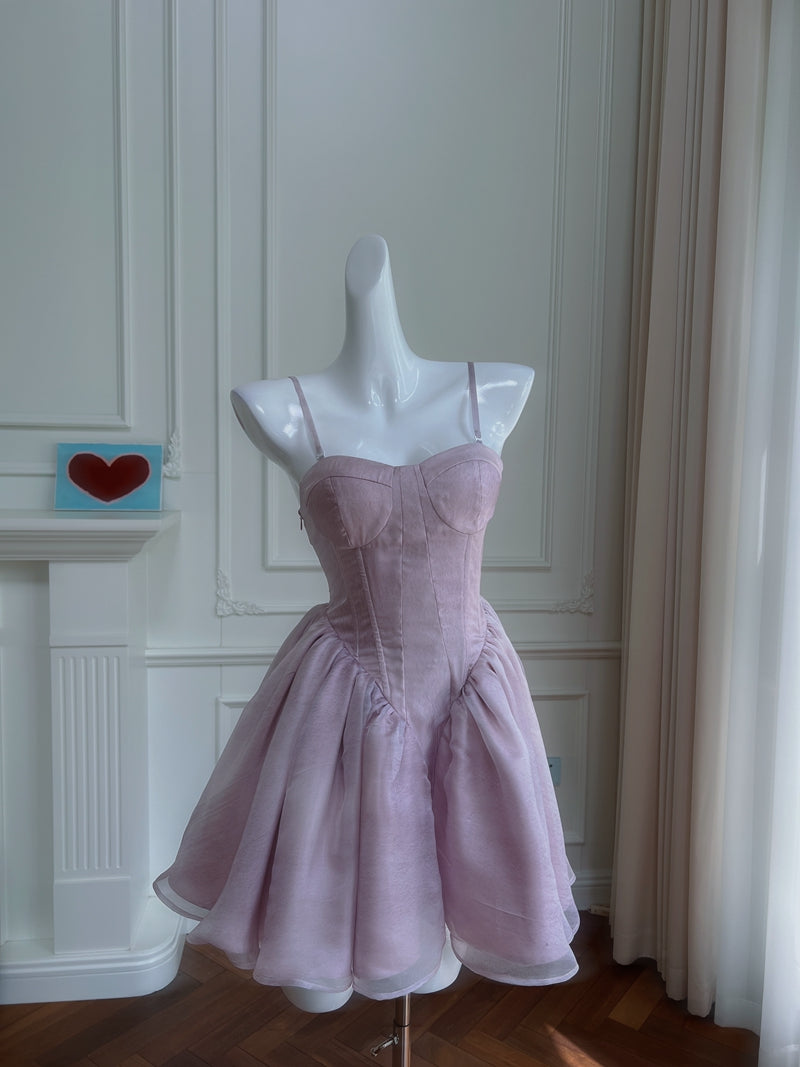 Fancy Short Hoco Dresses A line Straps Lilac Mini Blue Formal 8th Grade Homecoming Dresses Summer Middle School Homecoming Outfits DH73