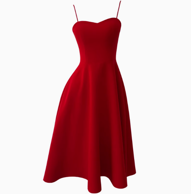 Fancy Short Hoco Dresses A Line Spaghetti Straps Red Formal 8th Grade Homecoming Dresses Summer Middle School Homecoming Outfits DH75