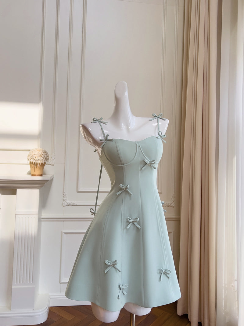 Fancy Short Hoco Dresses A line Spaghetti Straps Mint Green Formal 8th Grade Homecoming Dresses Summer Middle School Homecoming Outfits DH82